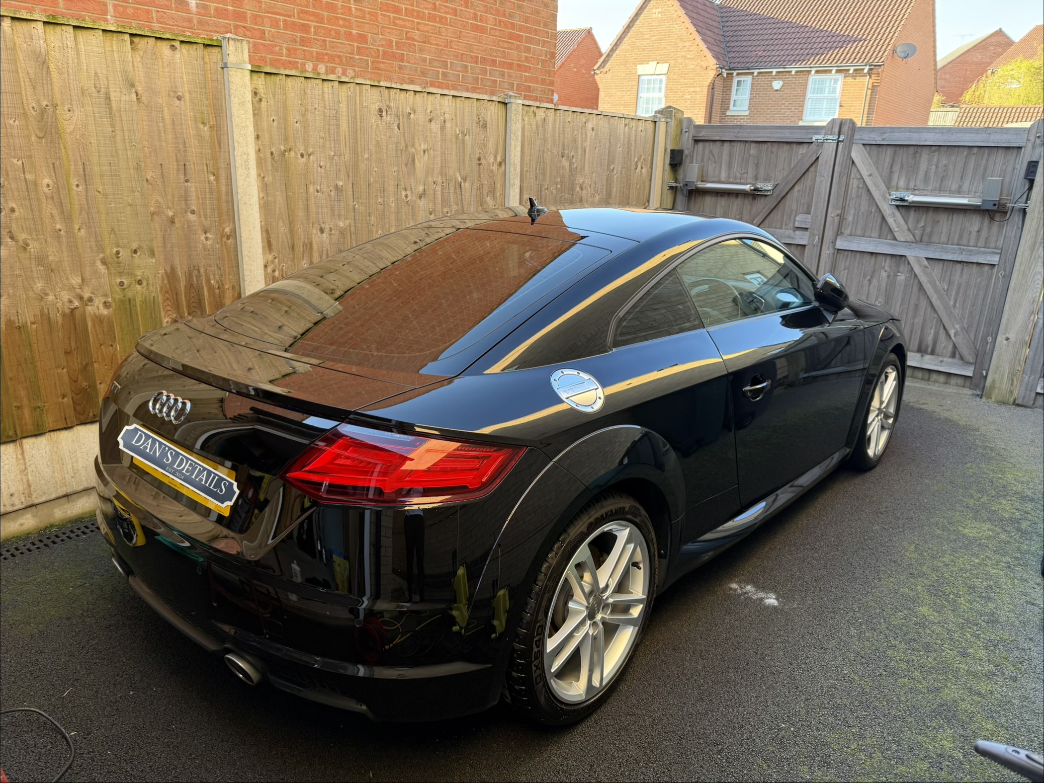 Audi rear quarter after a detail