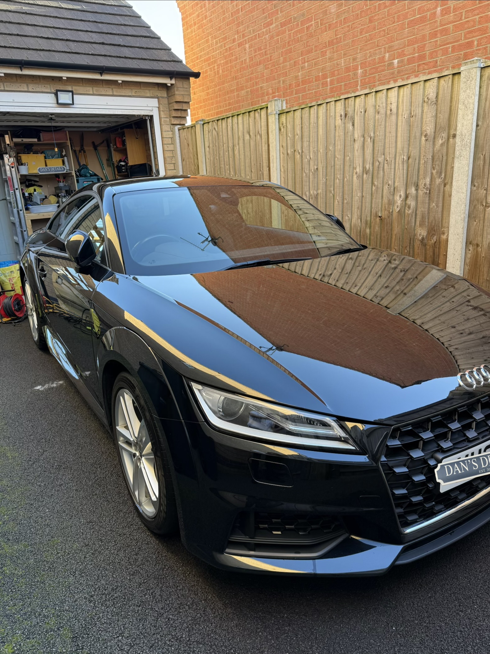Audi TT front quarter after the detail